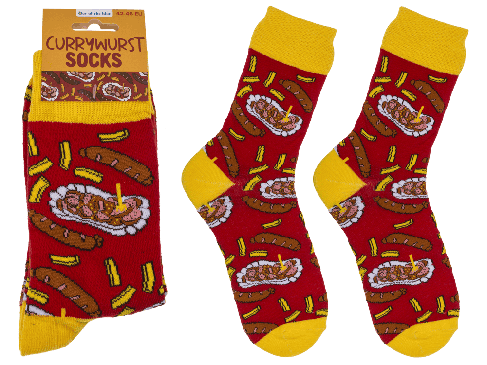 Socky, Curry Wurst. size 42-46,