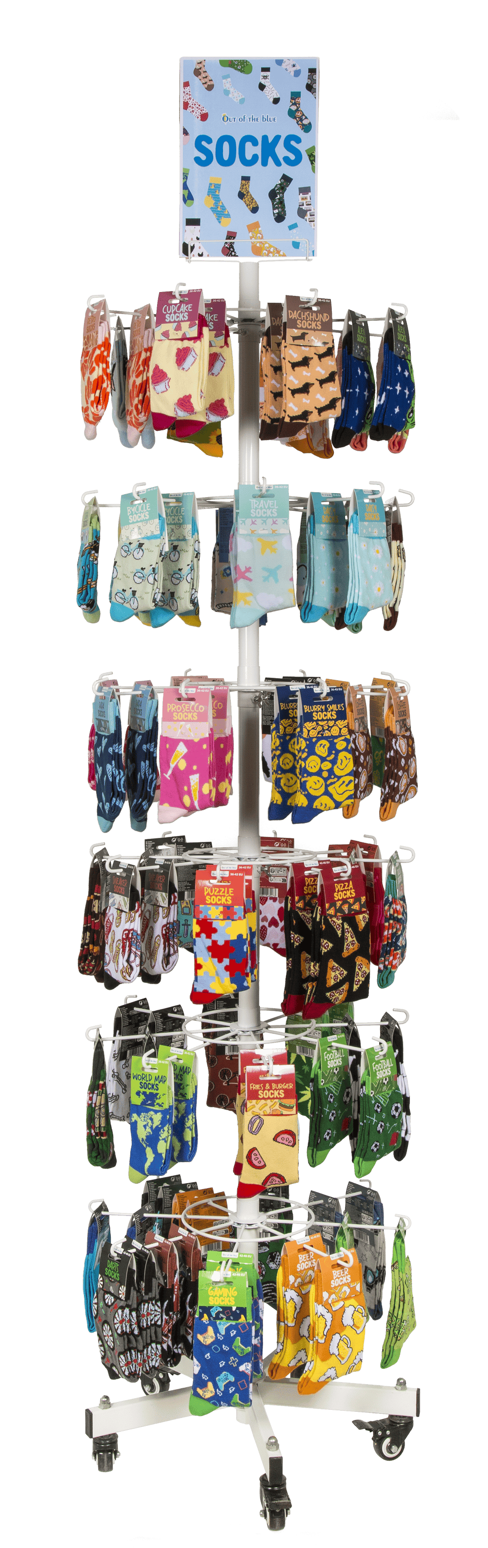 Floor display. Revolving stand, 6 layers,