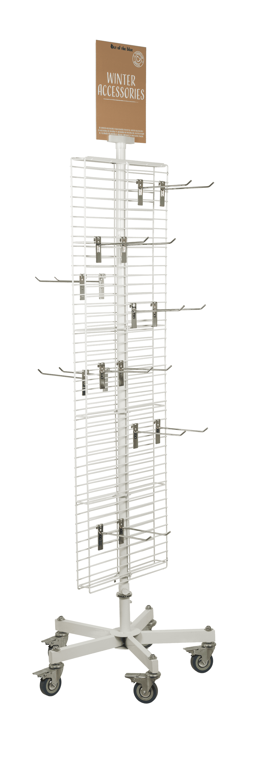 Turnable grid stand, white,