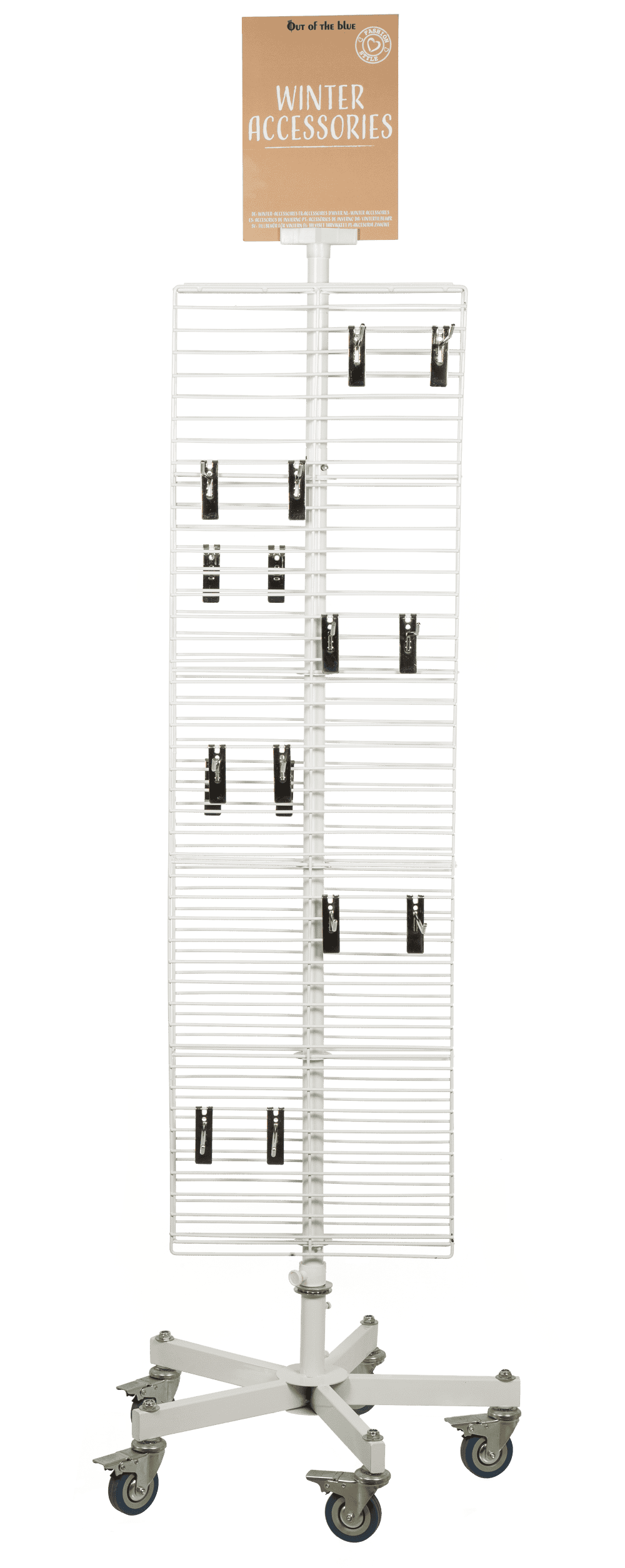 Turnable grid stand, white,