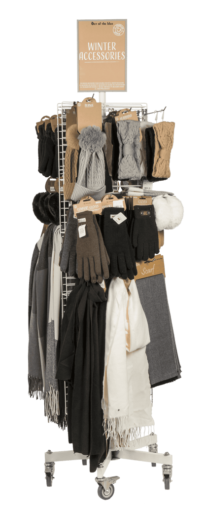 Turnable grid stand, white,