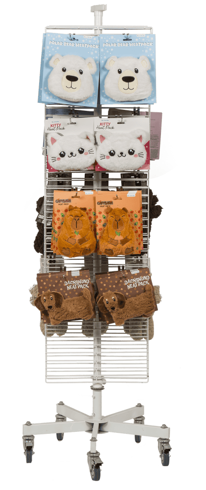 Turnable grid stand, white,