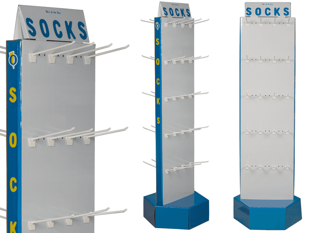 Floor display, Socks,