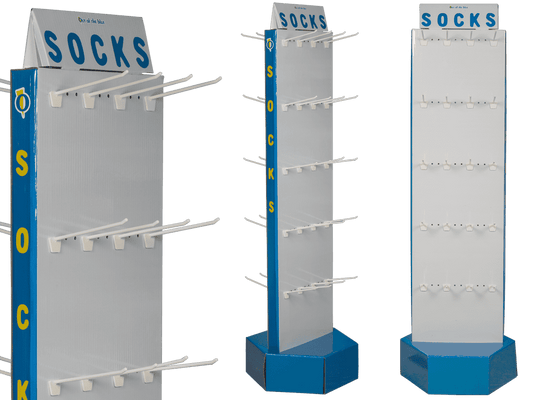Floor display, Socks,