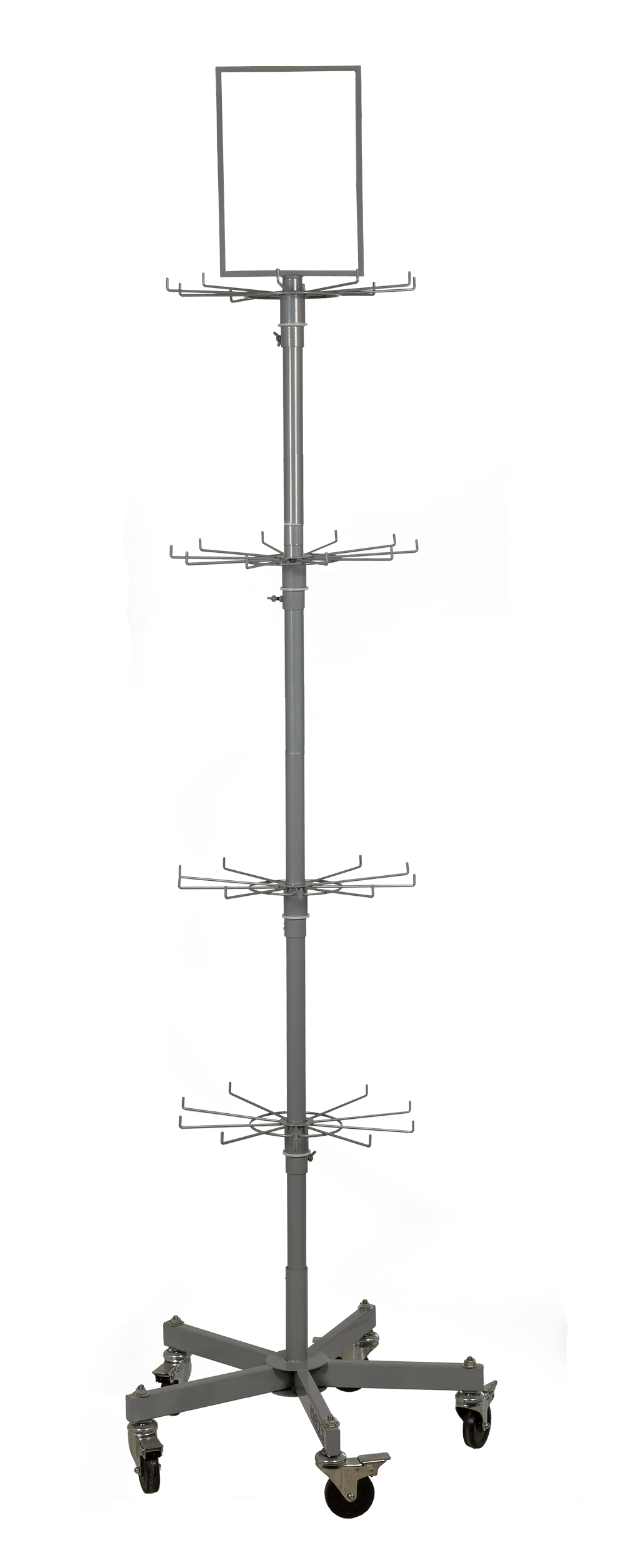 Floor display. Revolving stand, 5 layers a 8 hooks