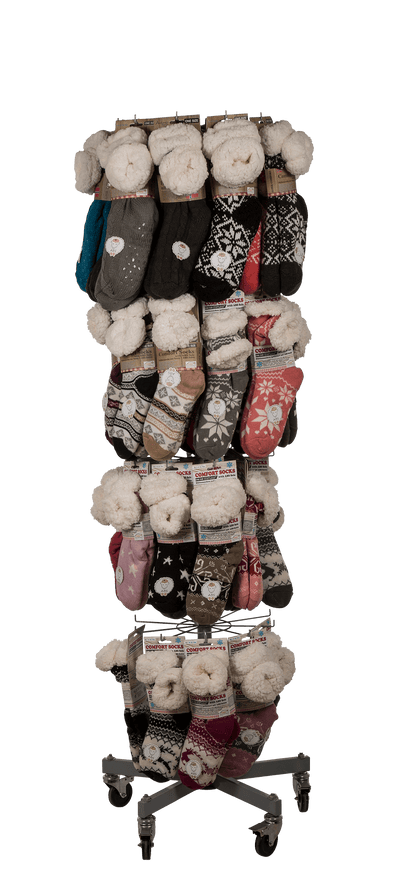 Floor display. Revolving stand, 5 layers a 8 hooks