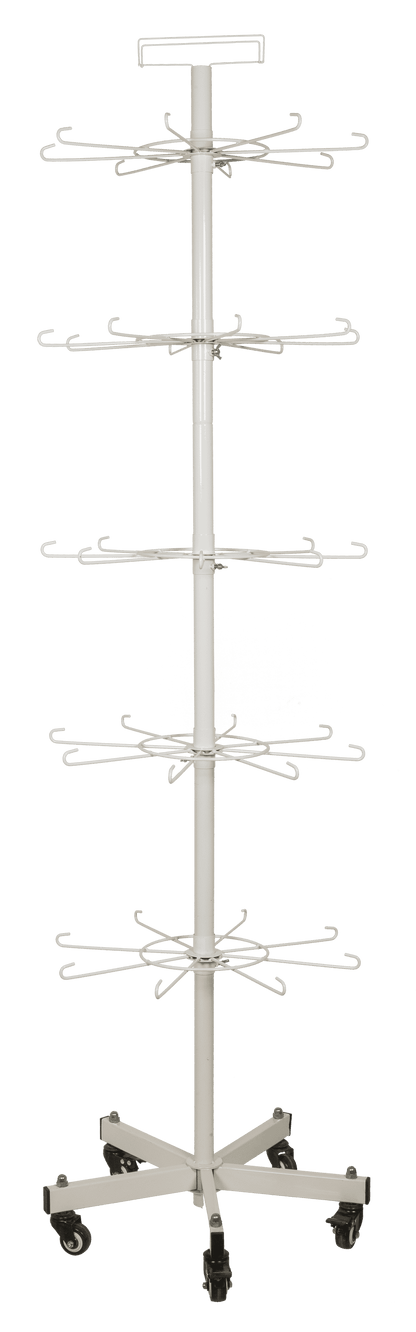 Floor display. Revolving stand, 5 layers a 8 hooks