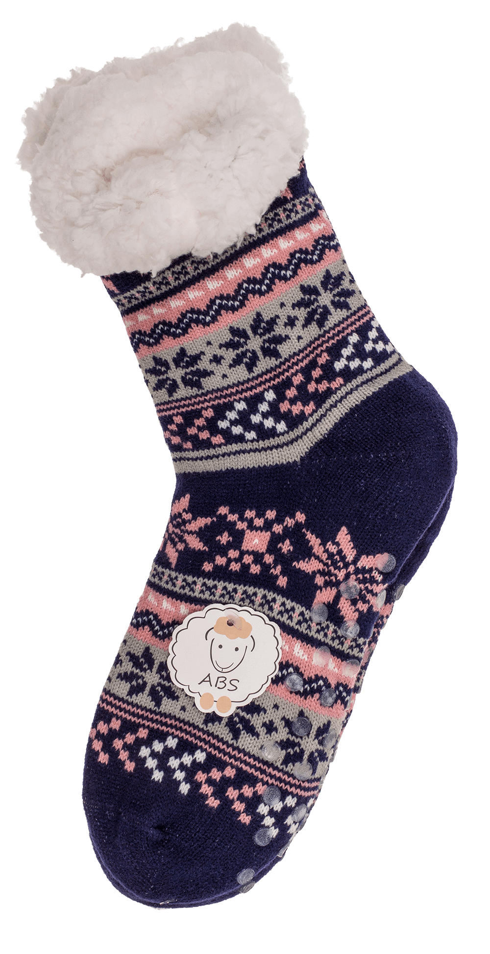 Women comfort socks, Reindeer & Ice Flower,