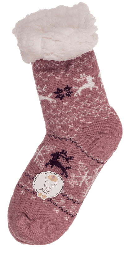 Women comfort socks, Reindeer & Ice Flower,