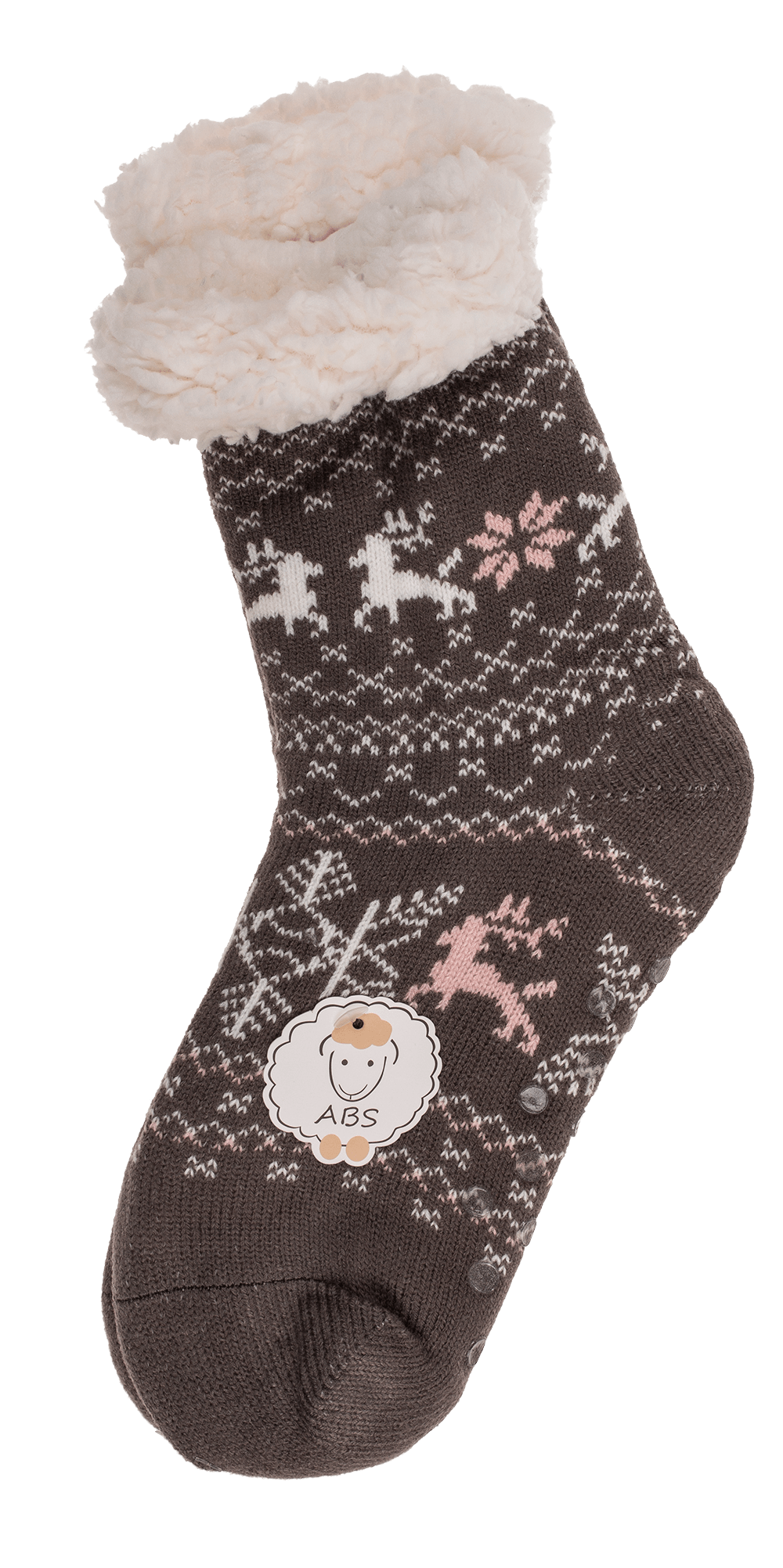 Women comfort socks, Reindeer & Ice Flower,