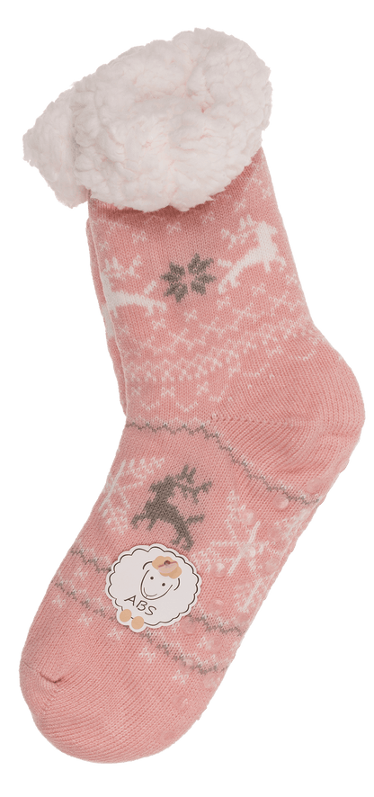 Women comfort socks, Reindeer & Ice Flower,