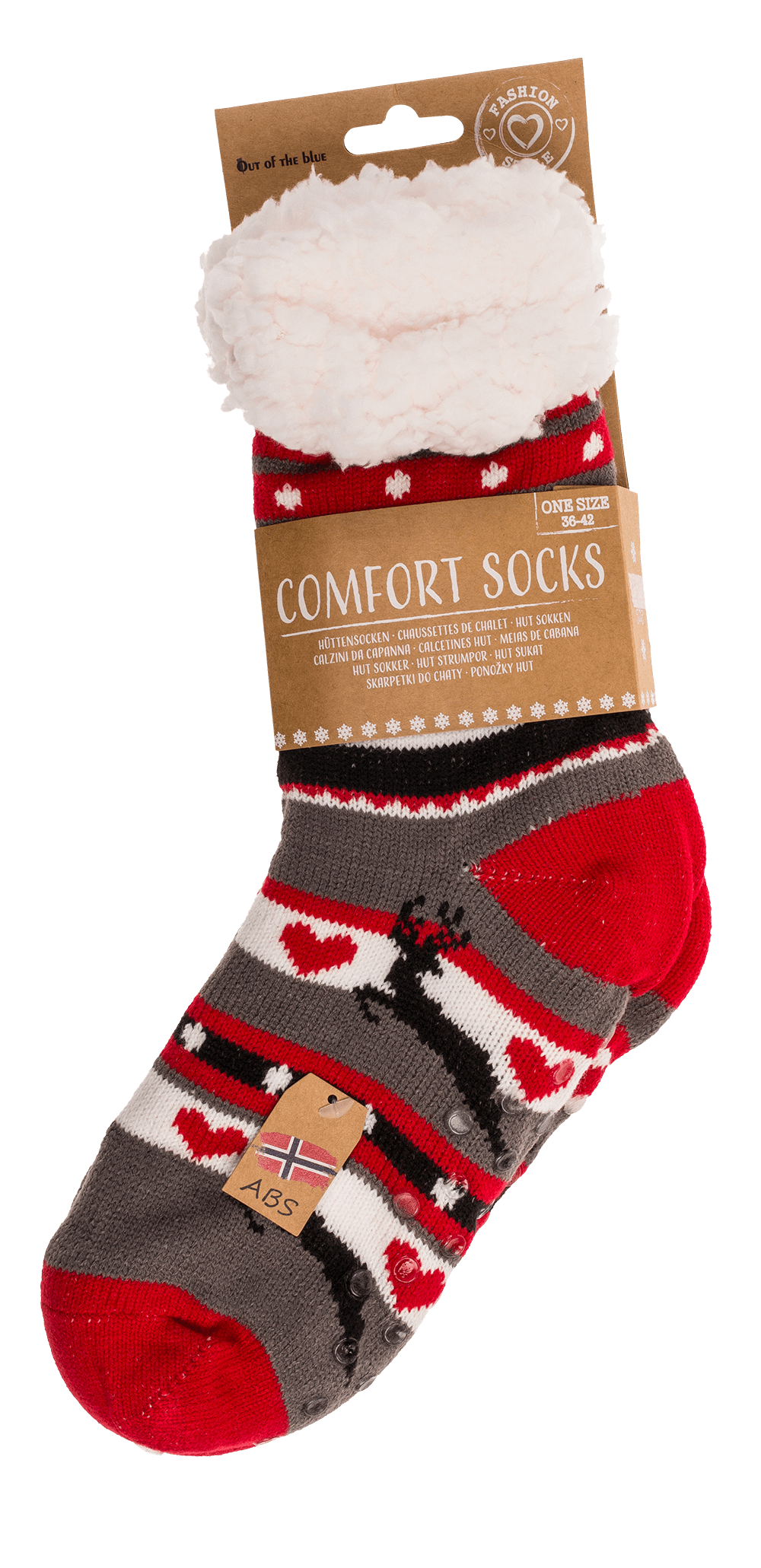 Women comfort socks, Ice Flower & Reindeer