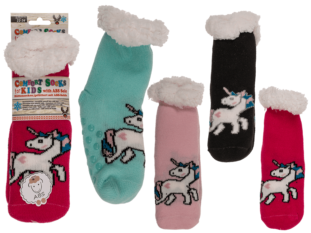 Kids comfort socky, unicorn,
