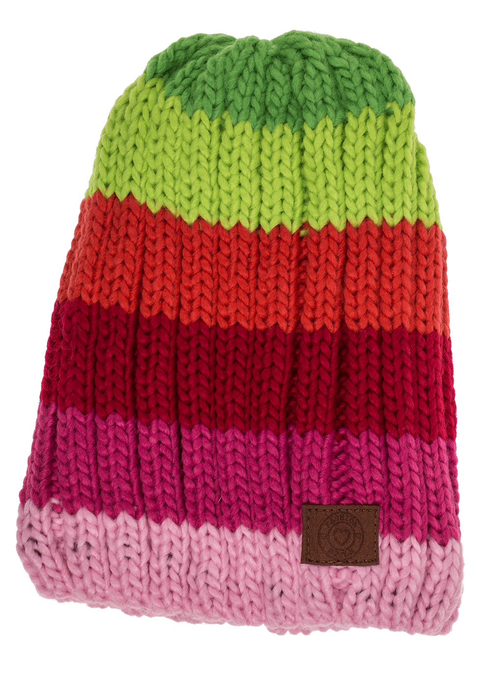 Kids Comfort cap with pompom, Rainbow Colours