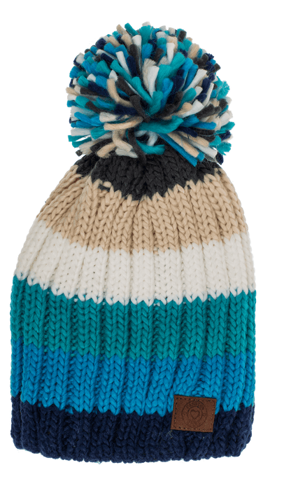 Kids Comfort cap with pompom, Rainbow Colours