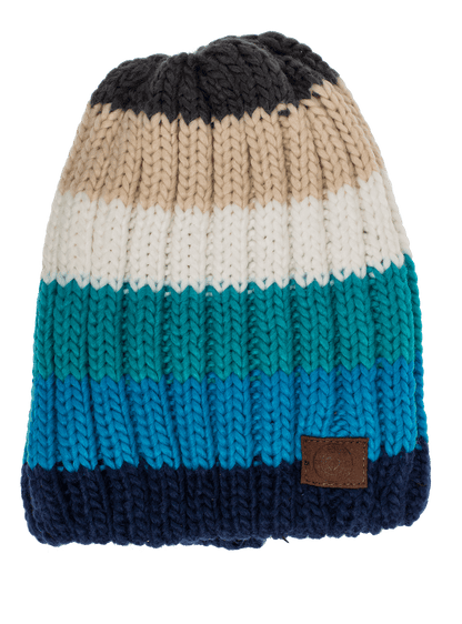 Kids Comfort cap with pompom, Rainbow Colours