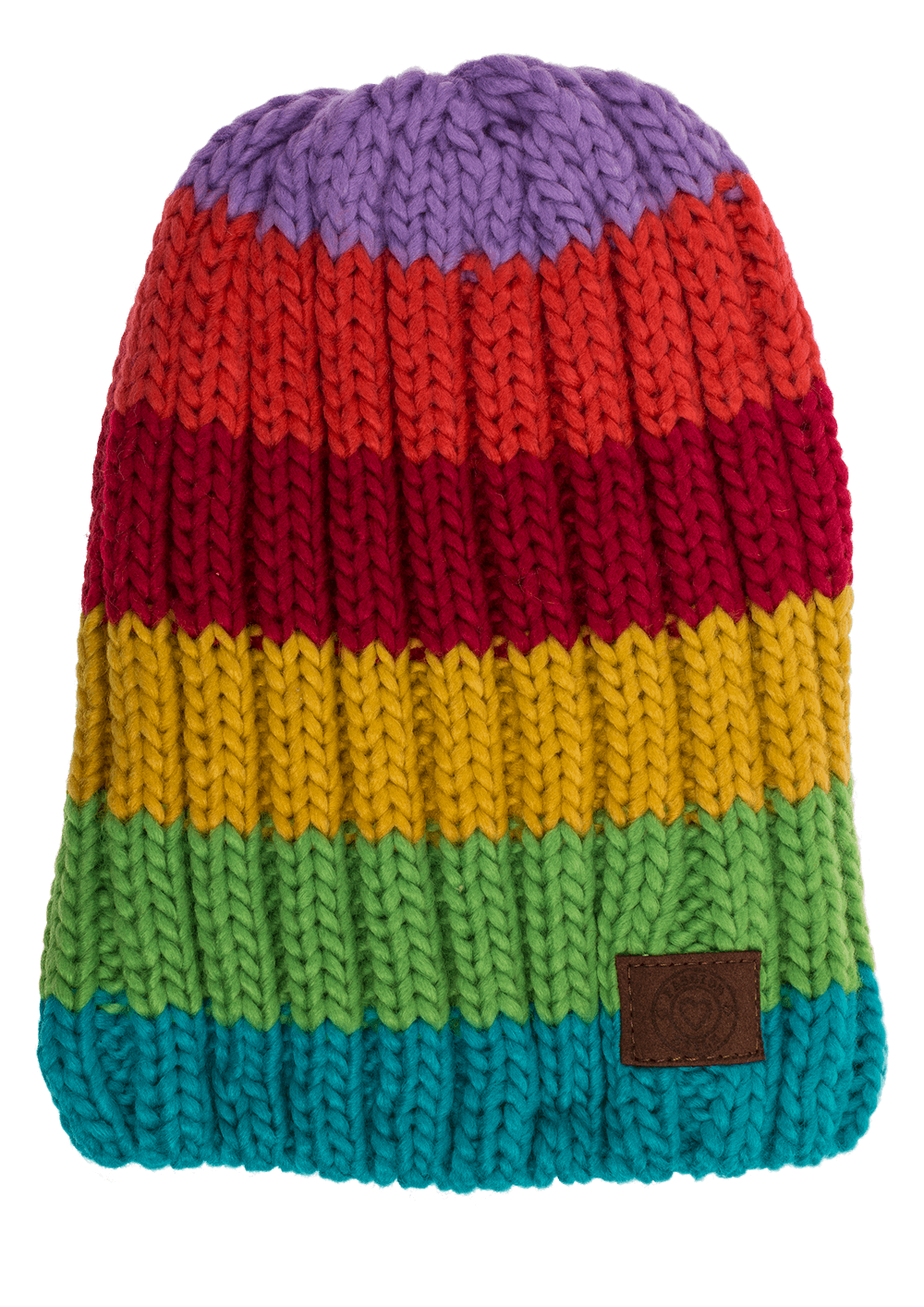 Kids Comfort cap with pompom, Rainbow Colours