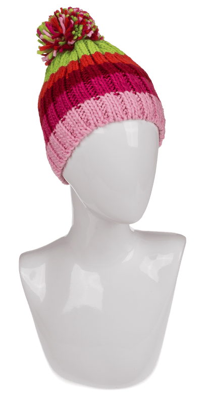 Kids Comfort cap with pompom, Rainbow Colours