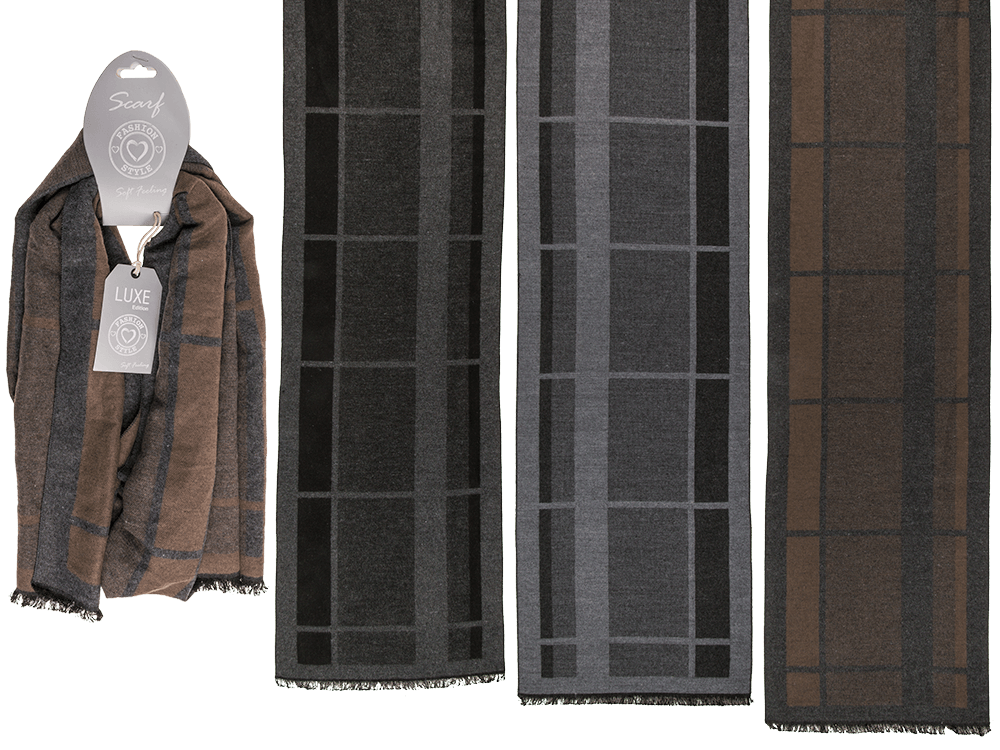 Men's scarf, checkered,