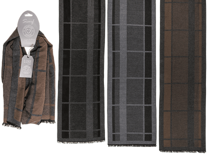 Men's scarf, checkered,