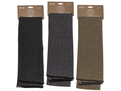 Men's scarf, V-pattern,