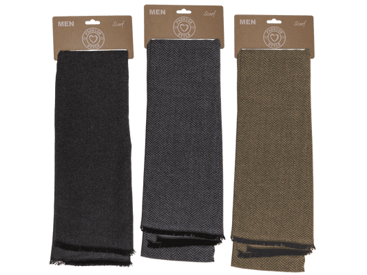 Men's scarf, V-pattern,