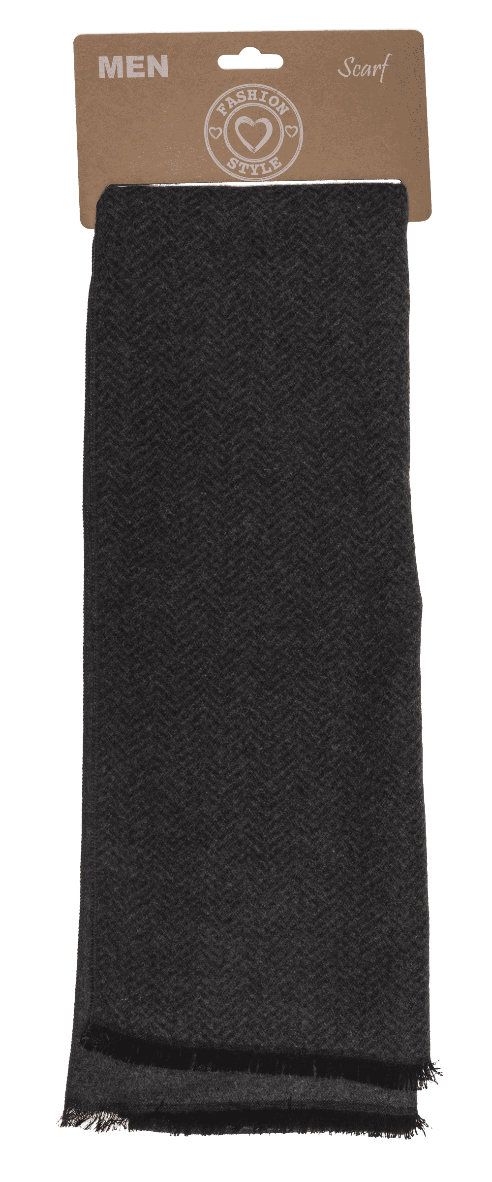 Men's scarf, V-pattern,