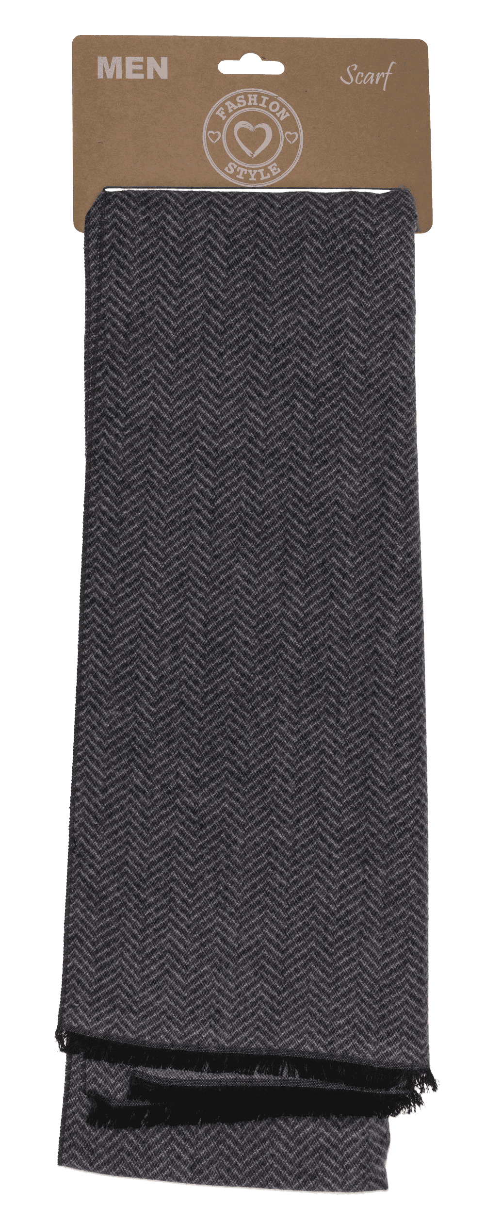 Men's scarf, V-pattern,