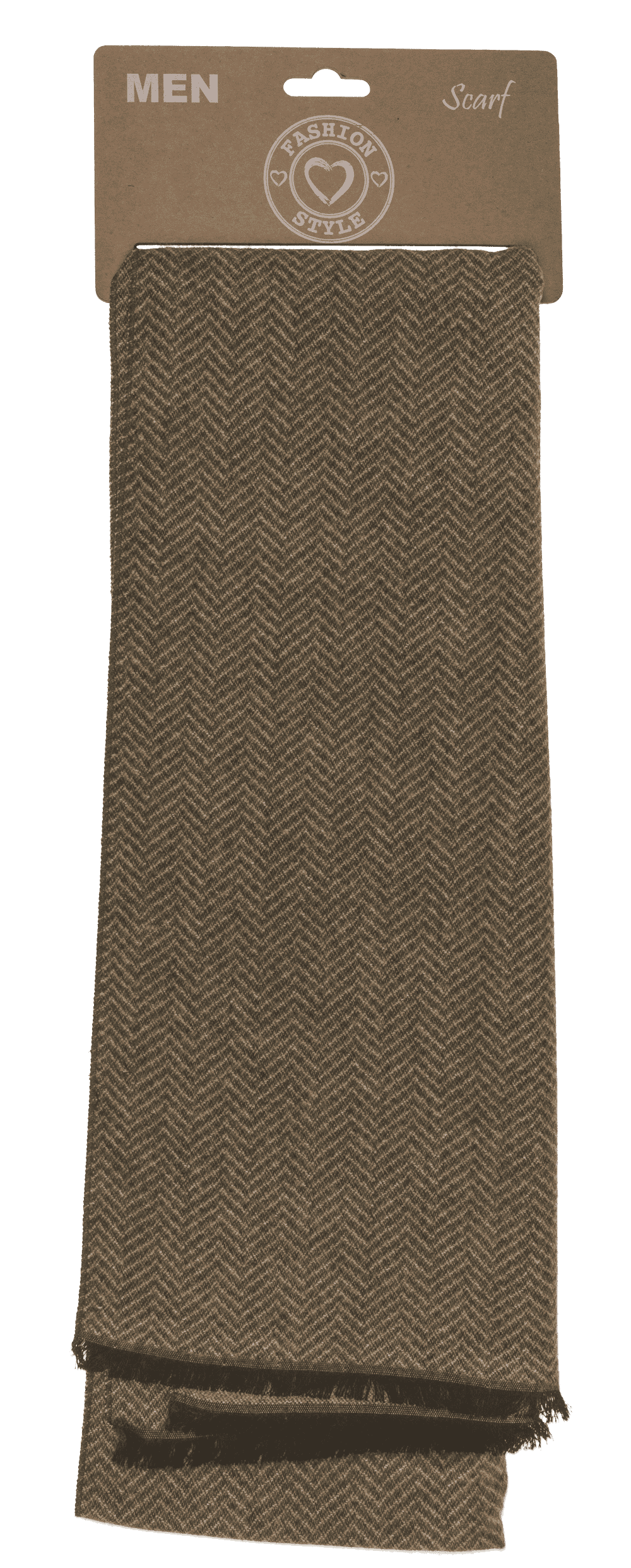 Men's scarf, V-pattern,