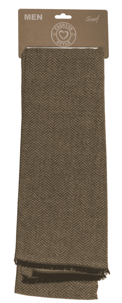 Men's scarf, V-pattern,