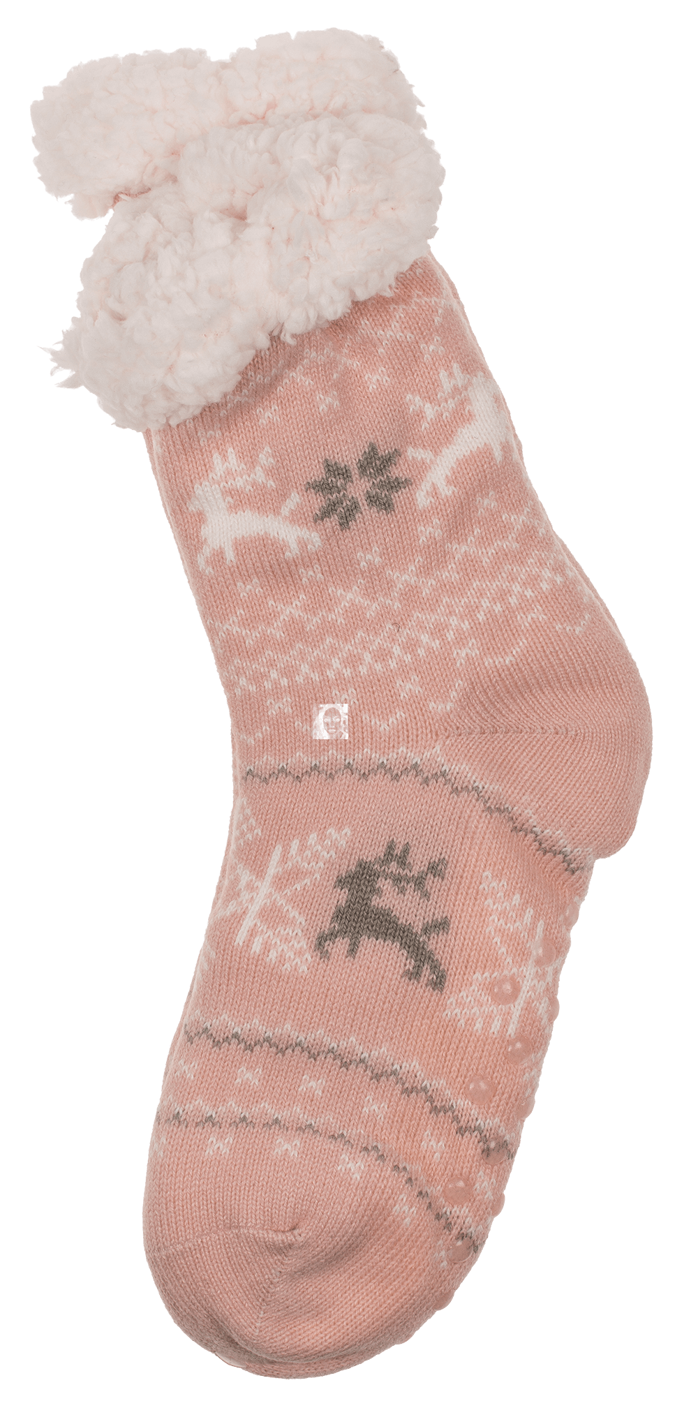 Woman comfort socky, Reindeer & Snowflake,