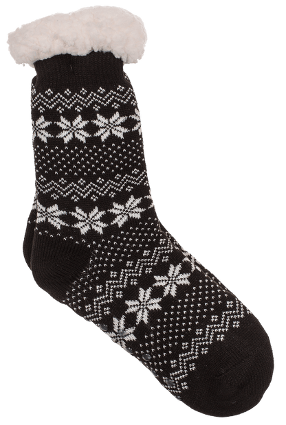 Woman comfort socks, Ice flower and dots,