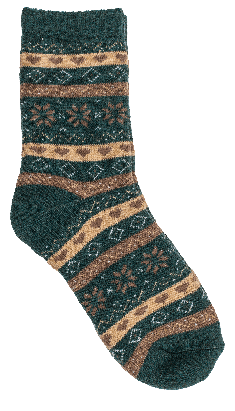 Knitted Socks, Unisex, Iceflower & hearts,