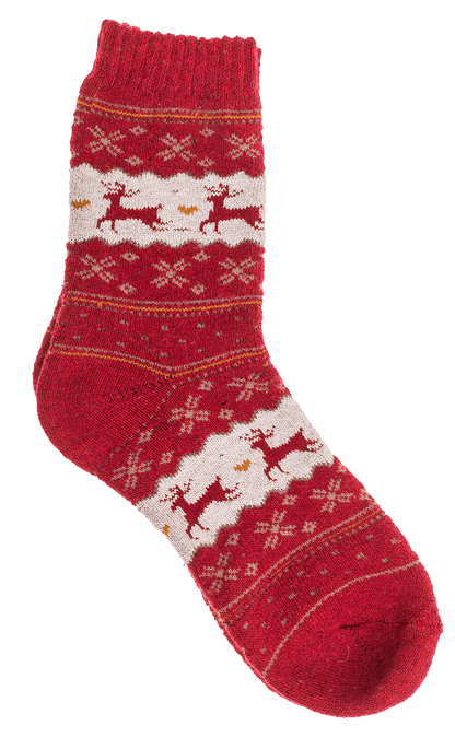 Knitted Socks, Unisex, Reindeer,