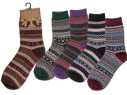 Knitted Socks, Unisex, Stripes,