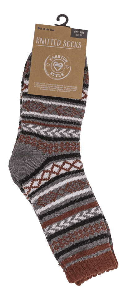 Knitted socks for women, Natural,