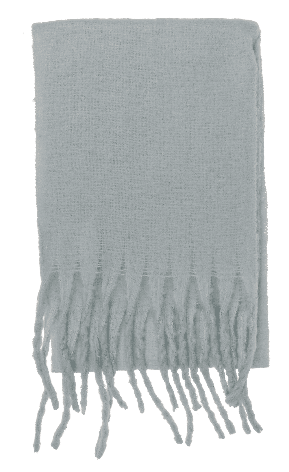 Fluffy scarf with frings,