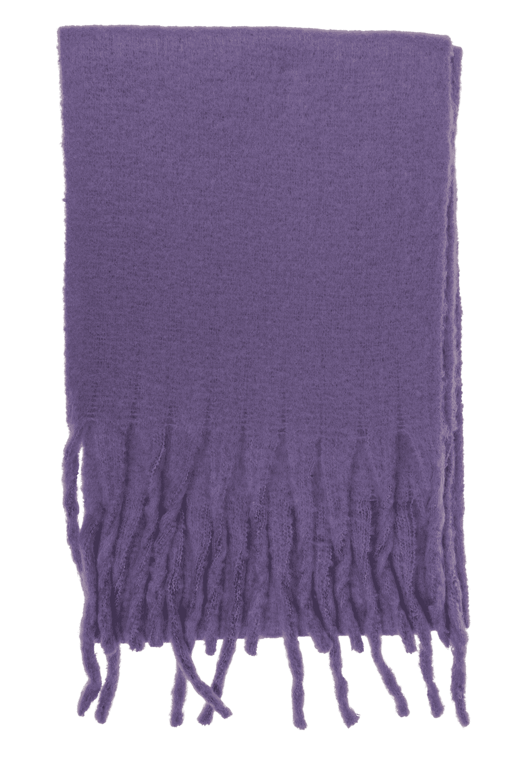 Fluffy scarf with frings,