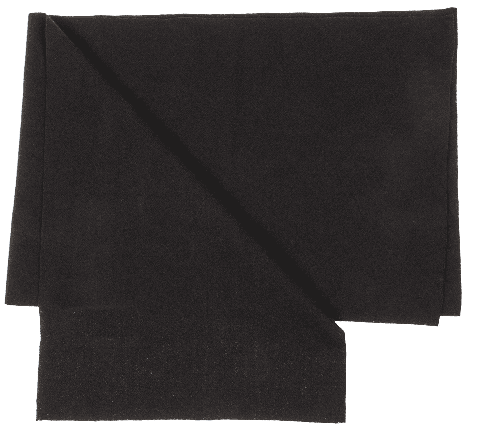 Uni coloured scarf, black, 30 x 170 cm,