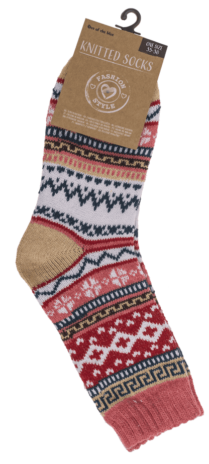 Knitted socks for women, Colorful,
