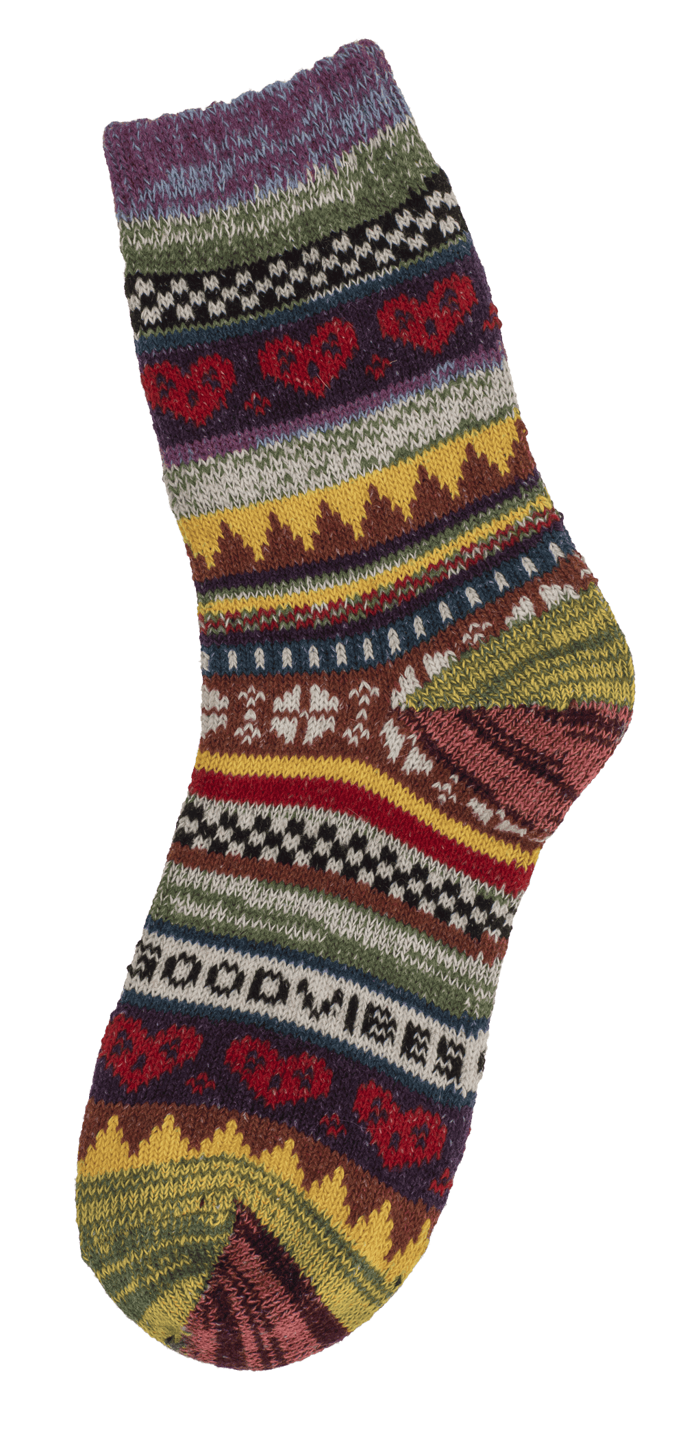 Knitted socks for woman, Good Vibes,
