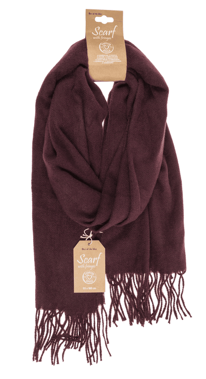 Scarf with tassels & fringes,