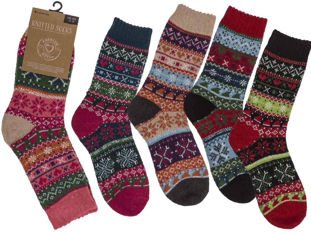Women knitted socks, Winter,
