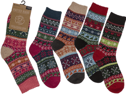Women knitted socks, Winter,