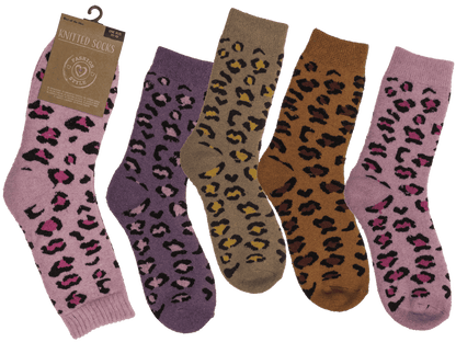 Women knitted socks, Leopard,