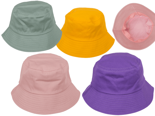 Bucket hat, Trend colors, 4 colors assorted,
