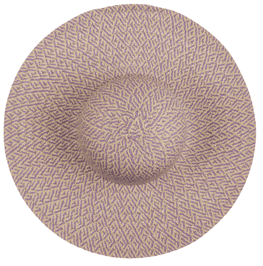 Straw hat, Colourful Elegance,