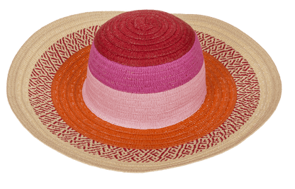Straw Hat, Happy colours, One size
