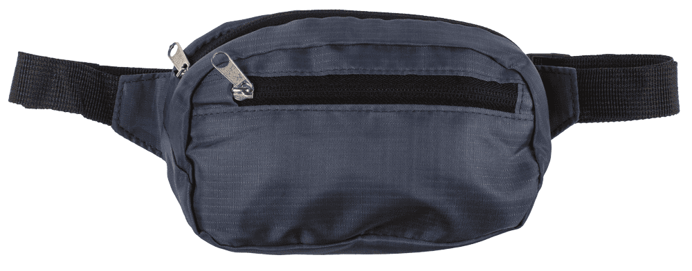 Foldable belt bag, with front & side pocket,