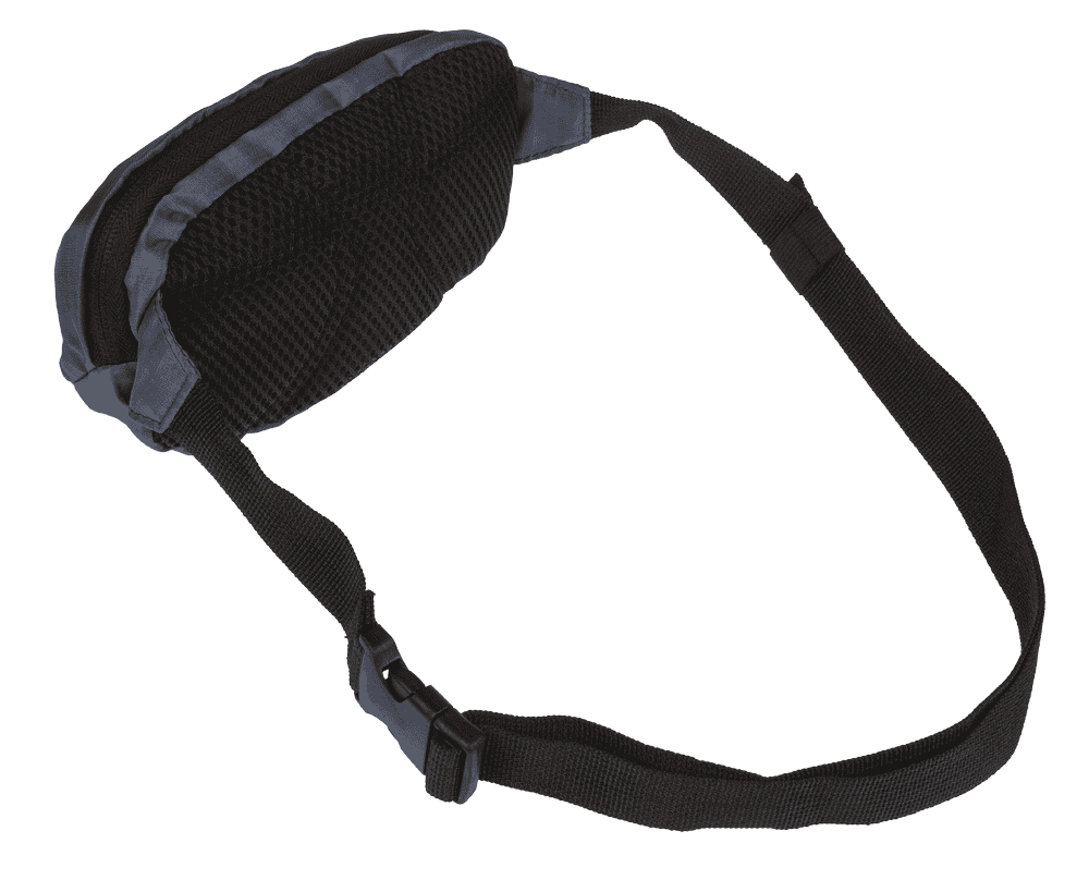 Foldable belt bag, with front & side pocket,